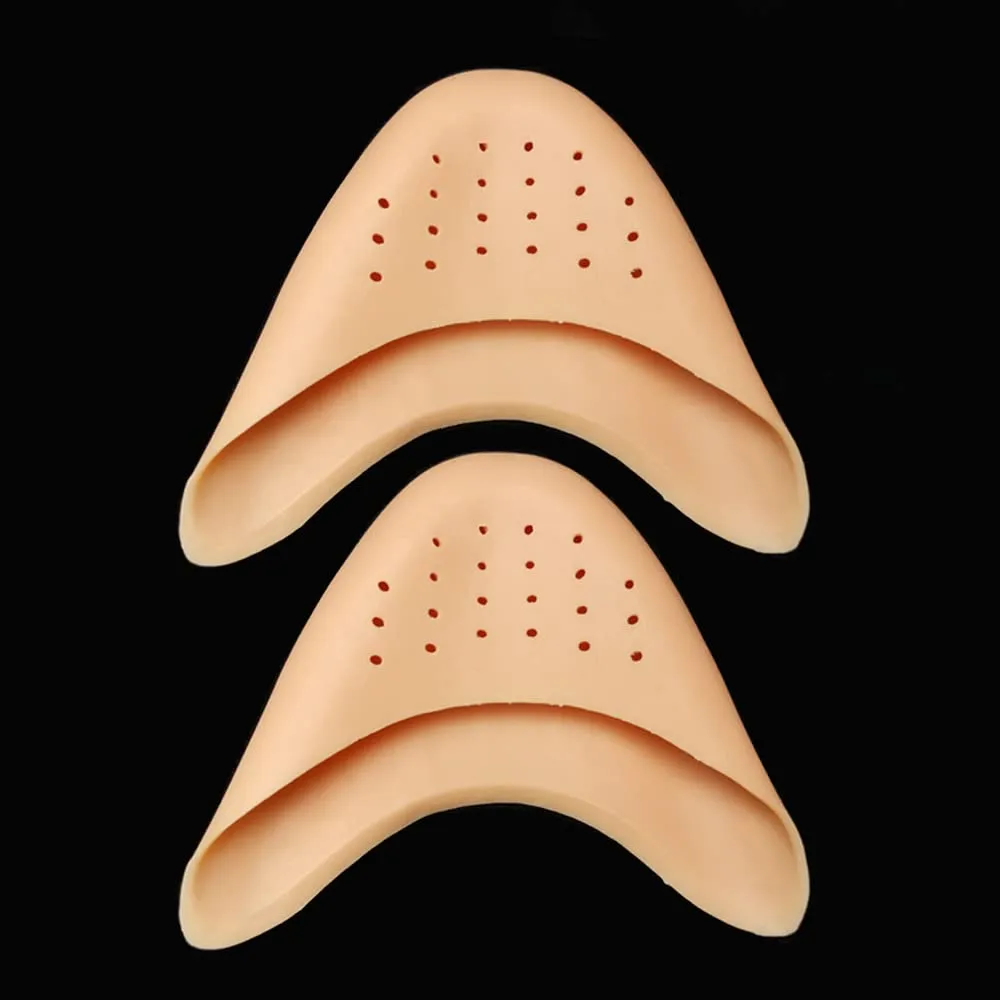 4 Pairs Toe Caps Soft Toe Protectors Silicone Toe Pads Gel Ballet Pointe Pads Toe Sleeves Tip Protectors High Heels Toe Cap Protectors with Breathable Hole