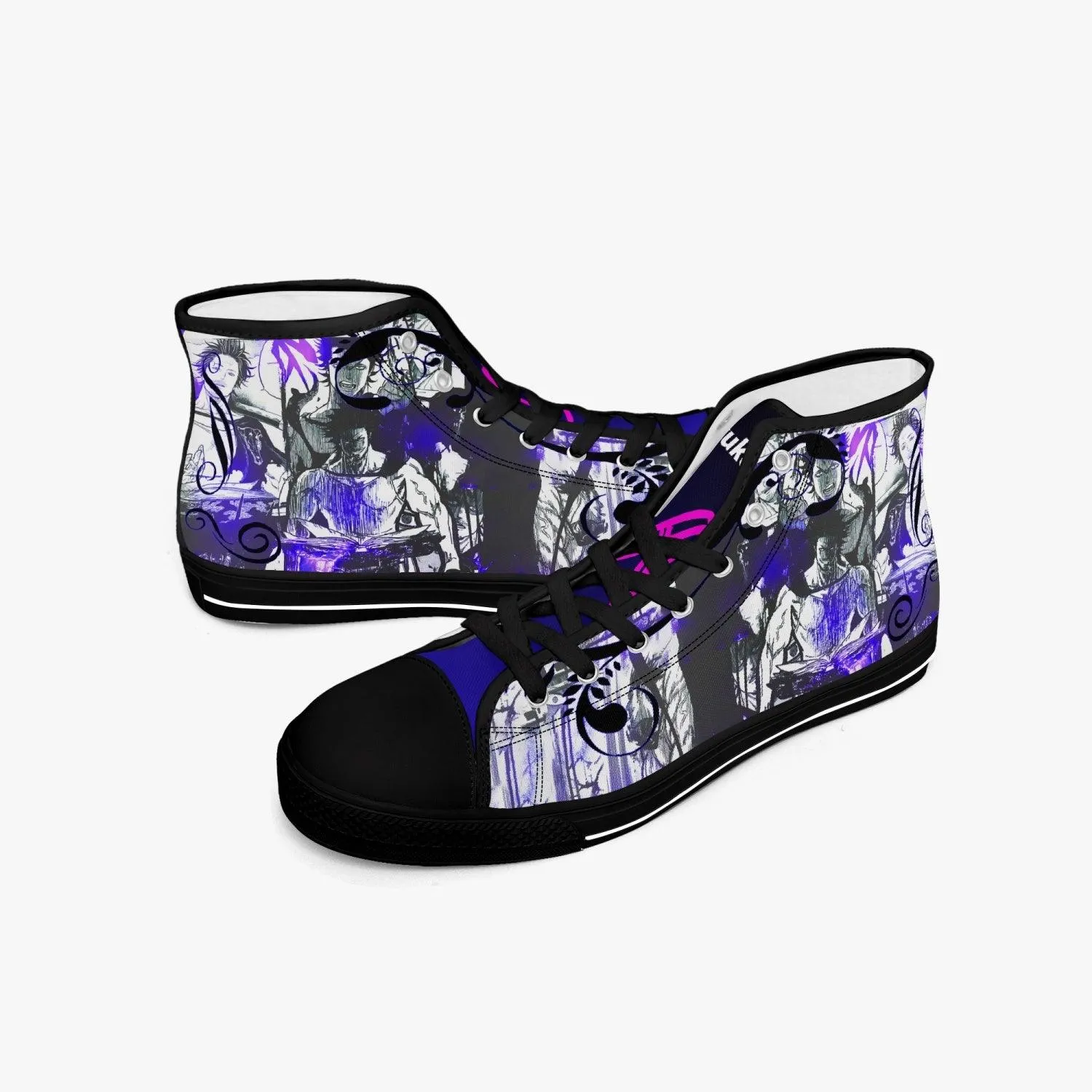 Black Clover Yami Sukehiro A-Star Mid Anime Shoes