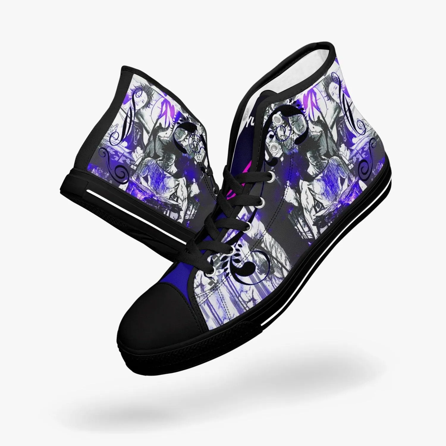 Black Clover Yami Sukehiro A-Star Mid Anime Shoes