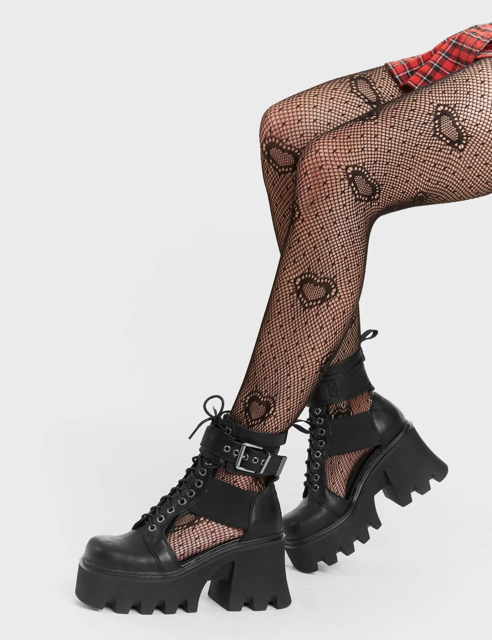 Busy Chunky Platform Ankle Boots