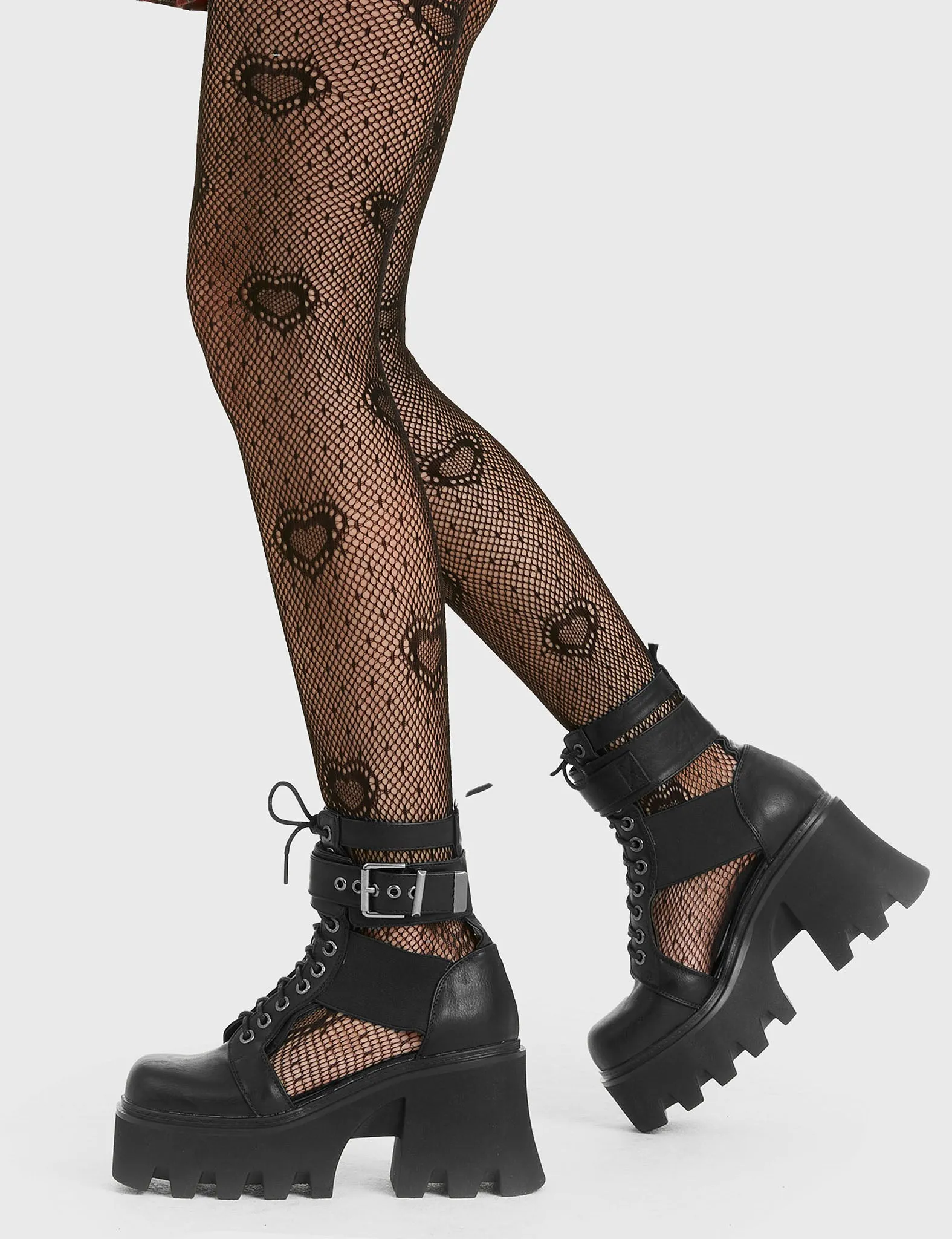 Busy Chunky Platform Ankle Boots