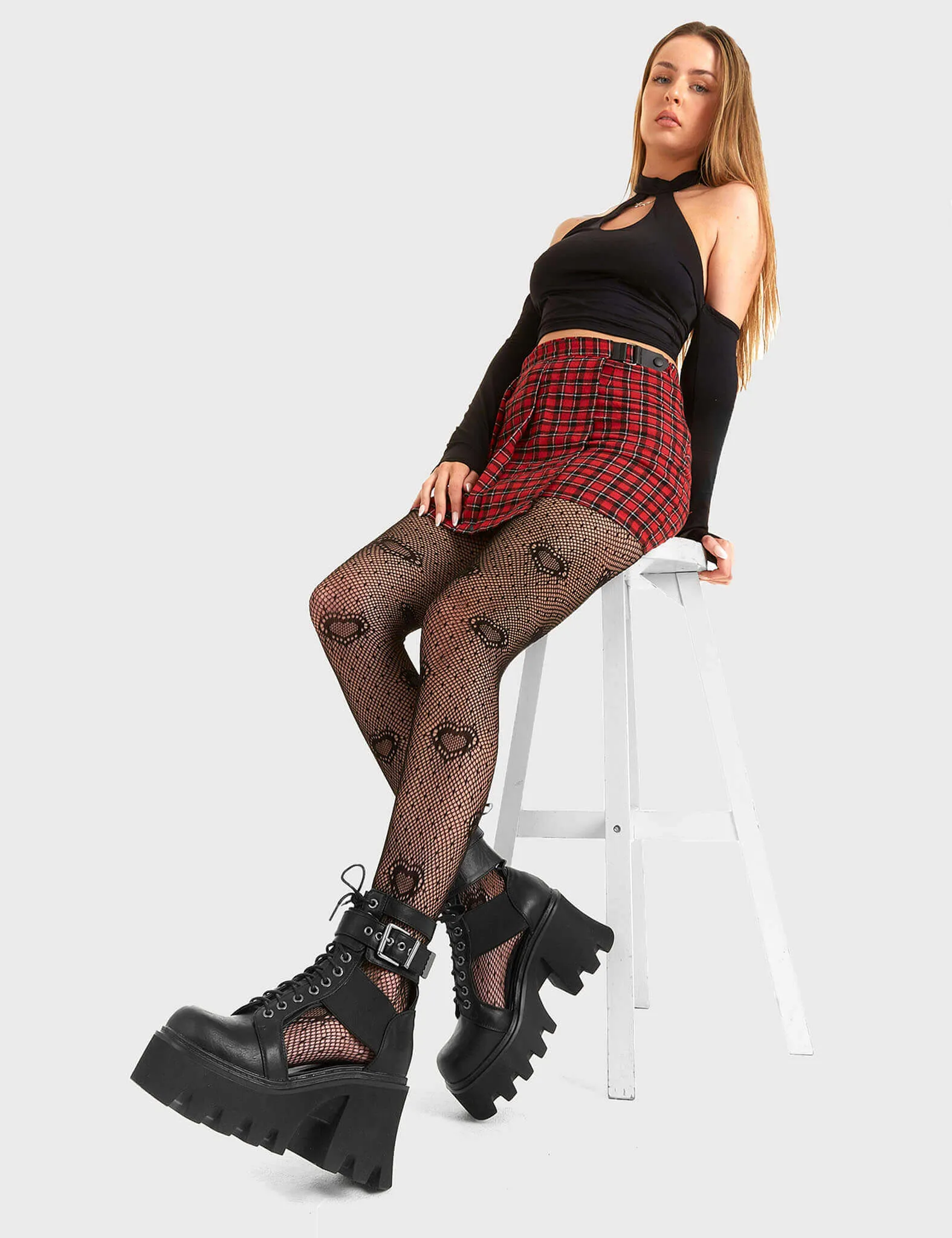 Busy Chunky Platform Ankle Boots