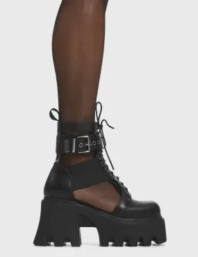 Busy Chunky Platform Ankle Boots