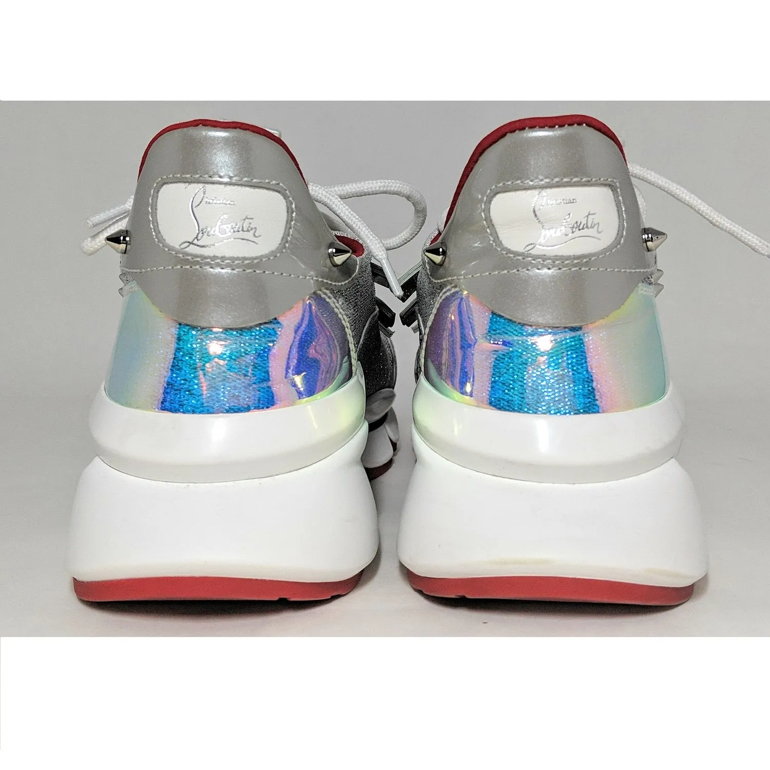 Christian Louboutin Red Runner Donna Glitter Sunset Sneakers 35