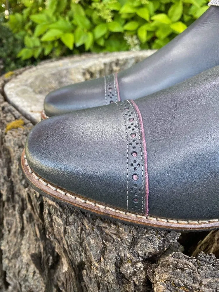Custom DeNiro Raffaello Dressage Boot - Grey with Roccia Straps