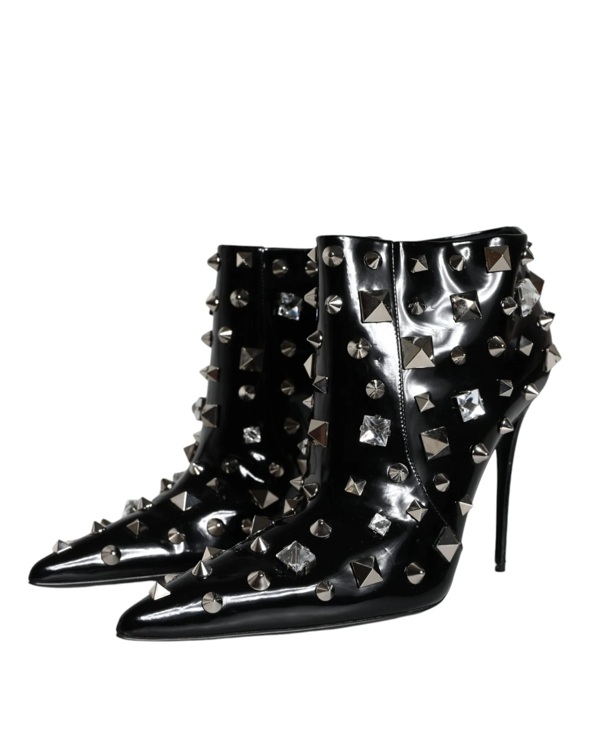 Dolce & Gabbana Crystal Studded Ankle Boots