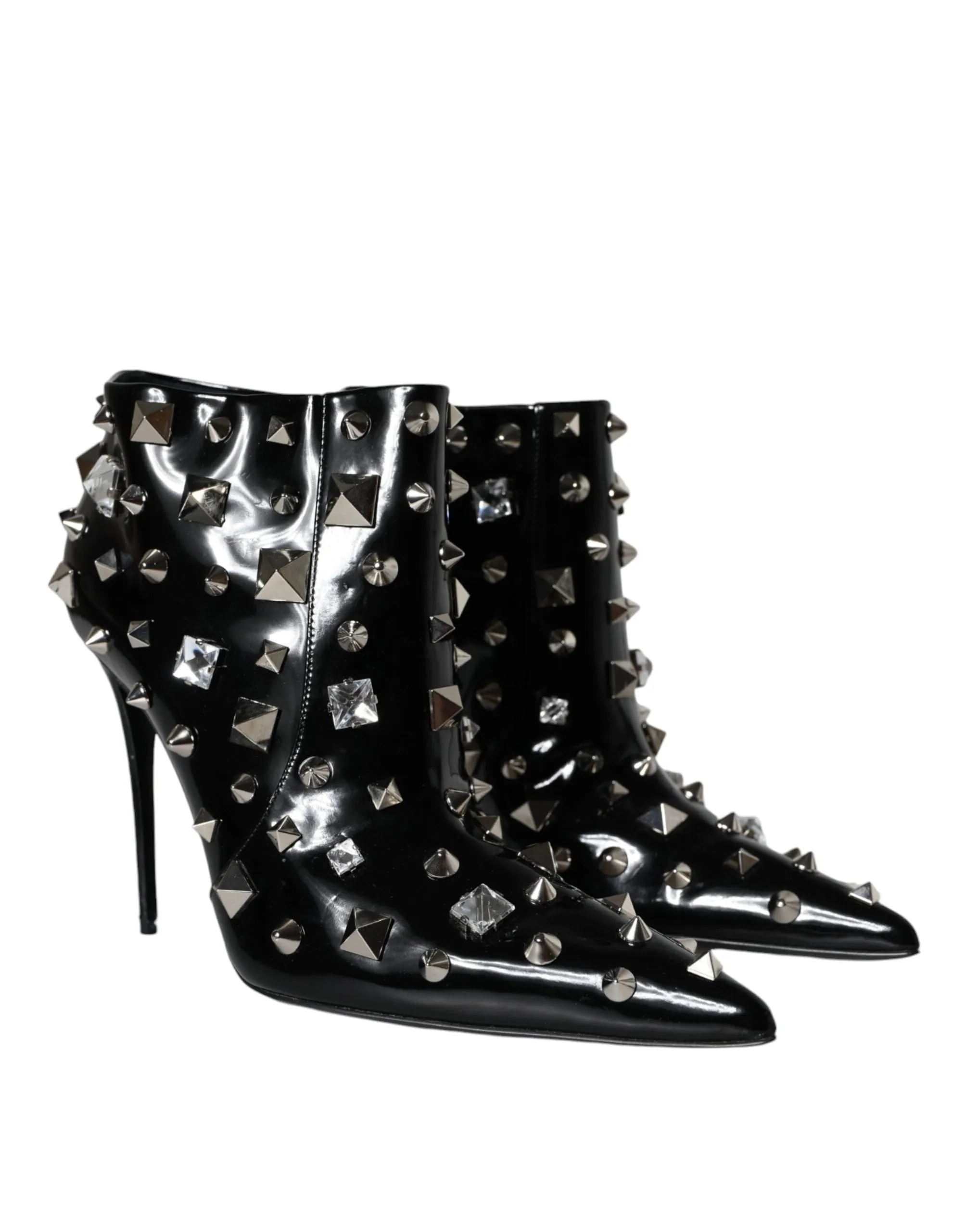 Dolce & Gabbana Crystal Studded Ankle Boots