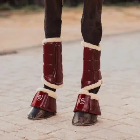 Equestrian Stockholm Brushing Boots - Bordeaux