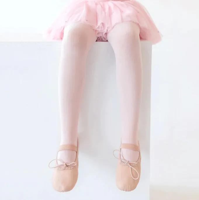 FLO DANCEWEAR GIRLS FOOTED BALLET TIGHTS