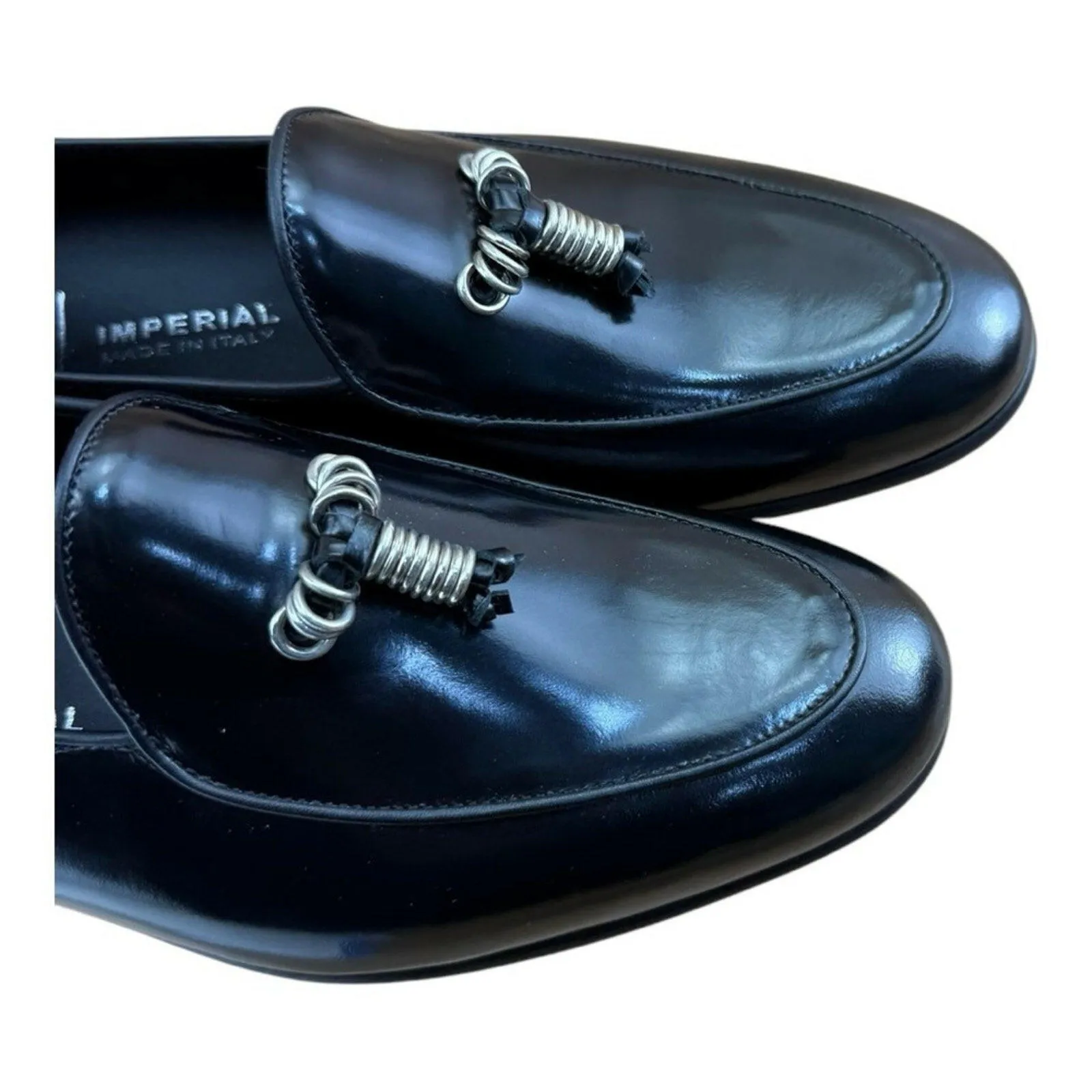 Florshein Imperial Black Loafer  slip-on flats Men