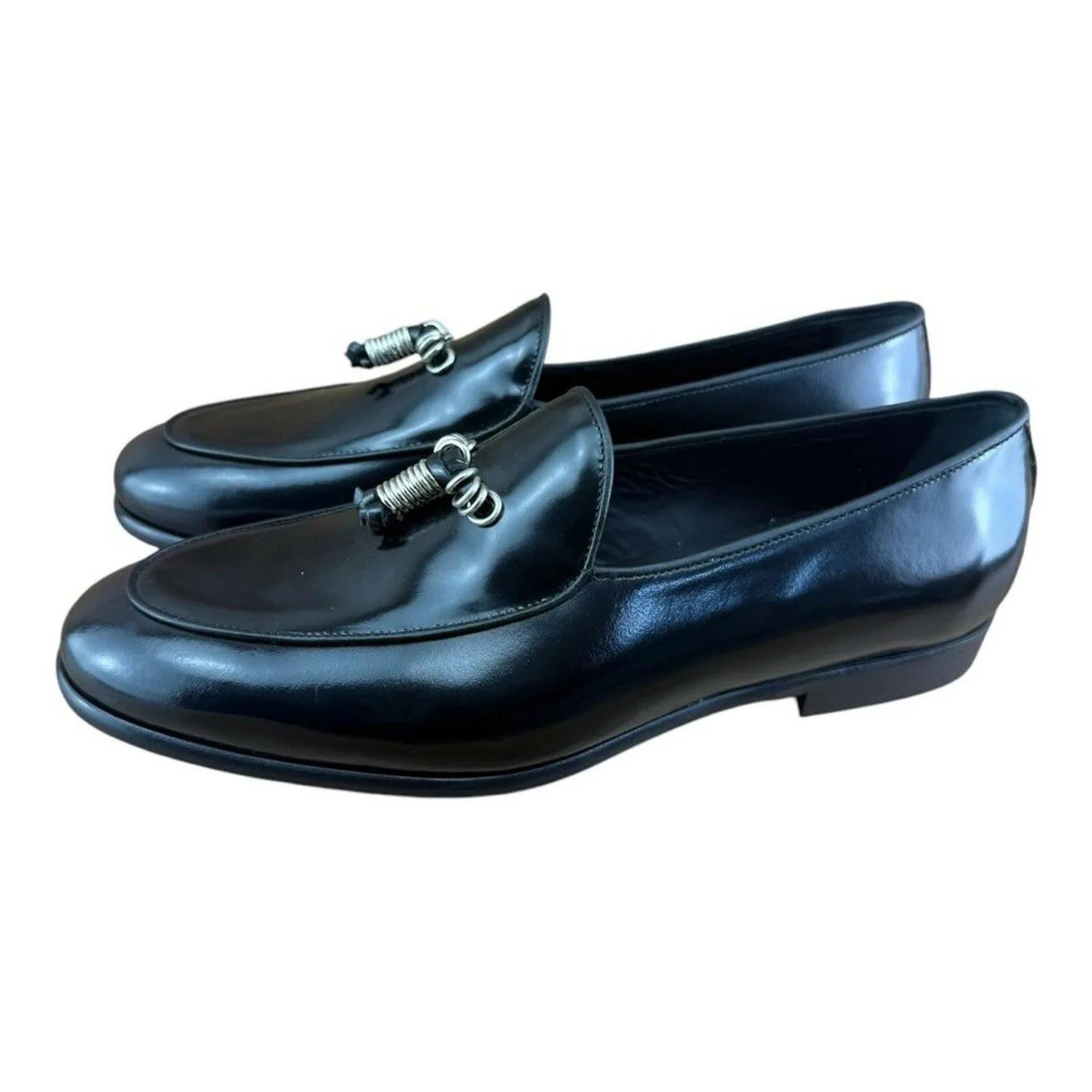 Florshein Imperial Black Loafer  slip-on flats Men