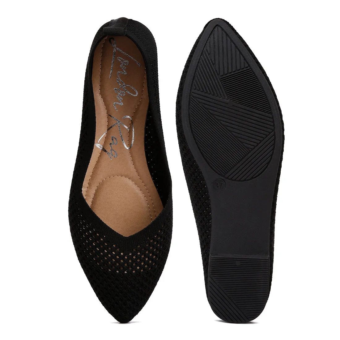 Fly Knit Slip-On Ballerinas