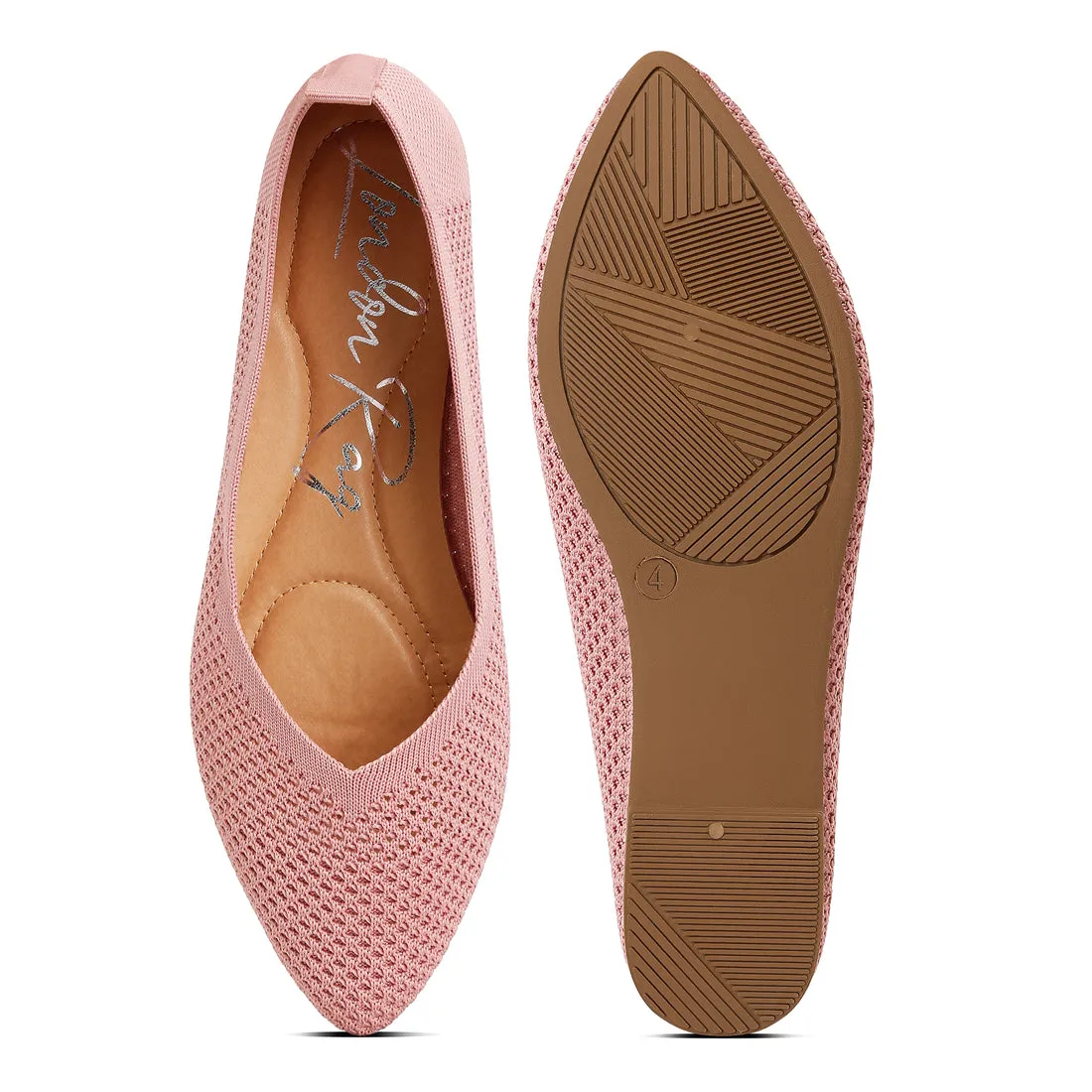 Fly Knit Slip-On Ballerinas