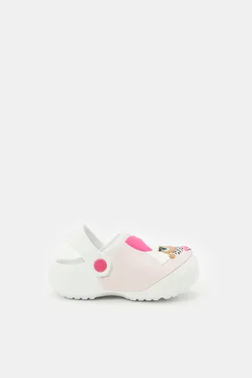 Girls White Lol Character Clog
