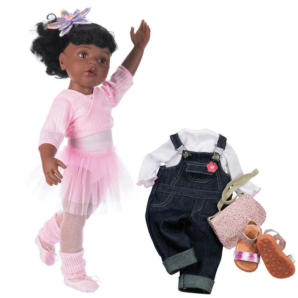 Gotz 19.5 inch Ballet-Themed Doll - Hannah with Sequin Flower Hair