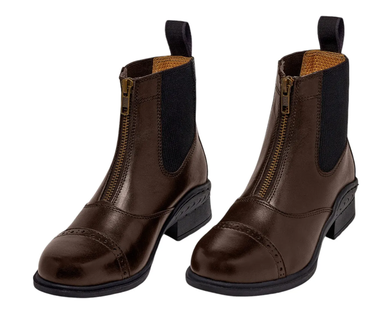 Huntington Ladies Leather Zipper Boot