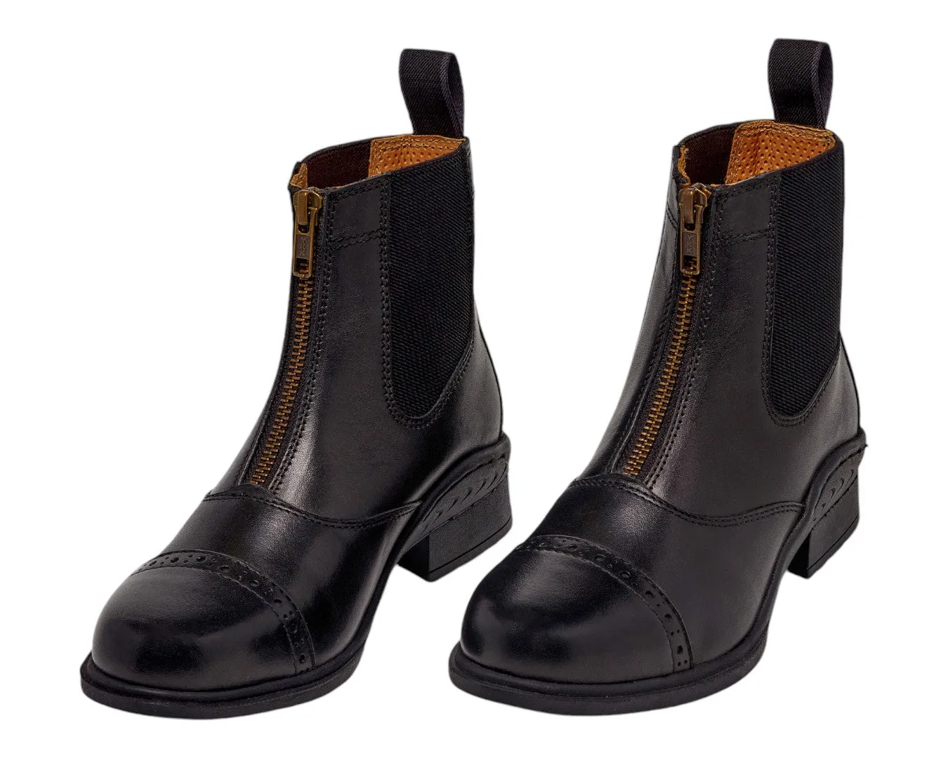 Huntington Ladies Leather Zipper Boot