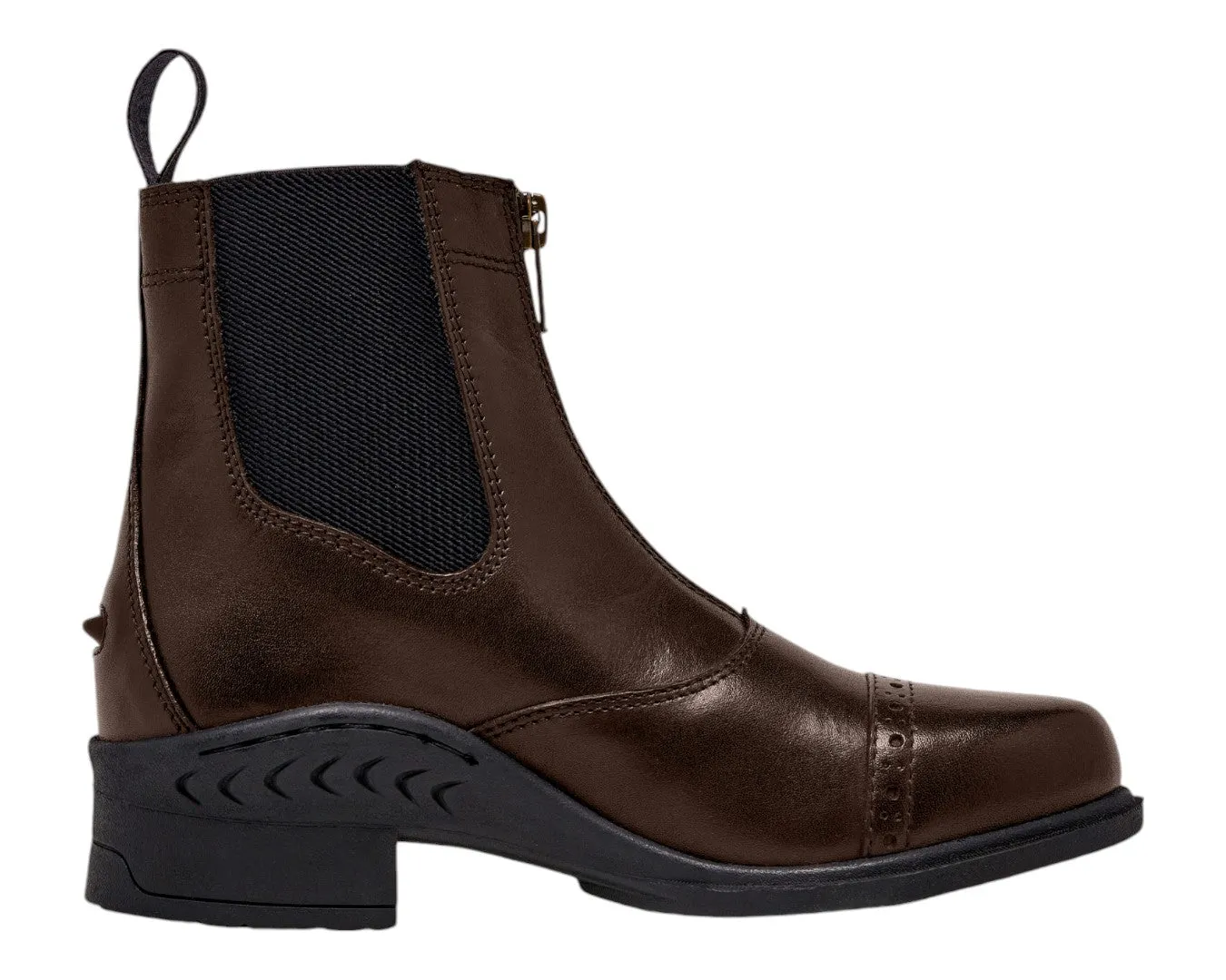 Huntington Ladies Leather Zipper Boot