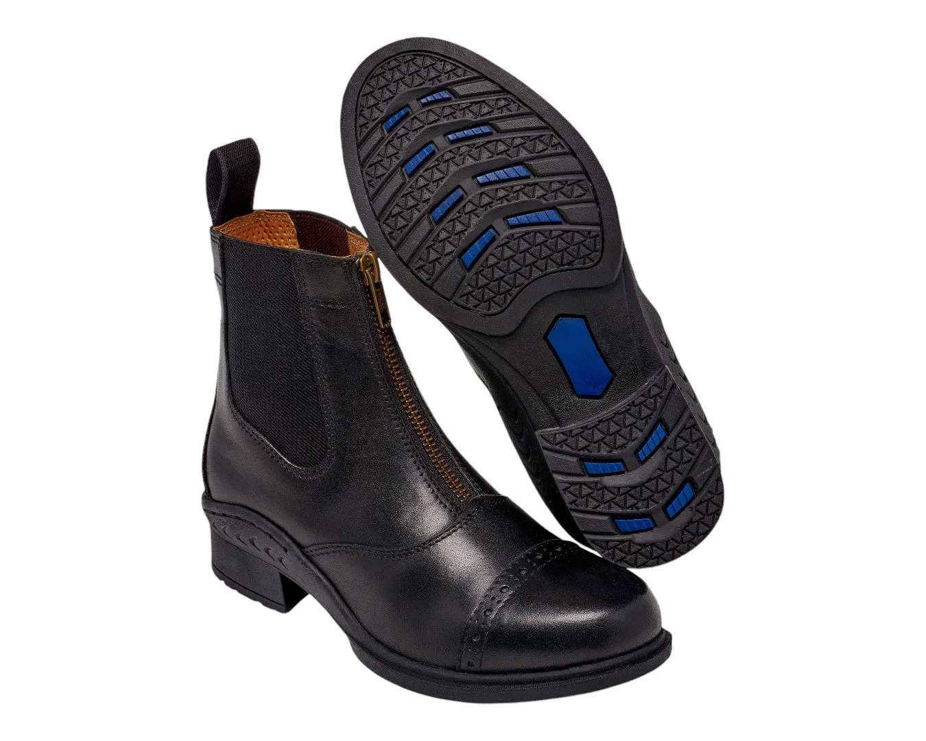 Huntington Ladies Leather Zipper Boot