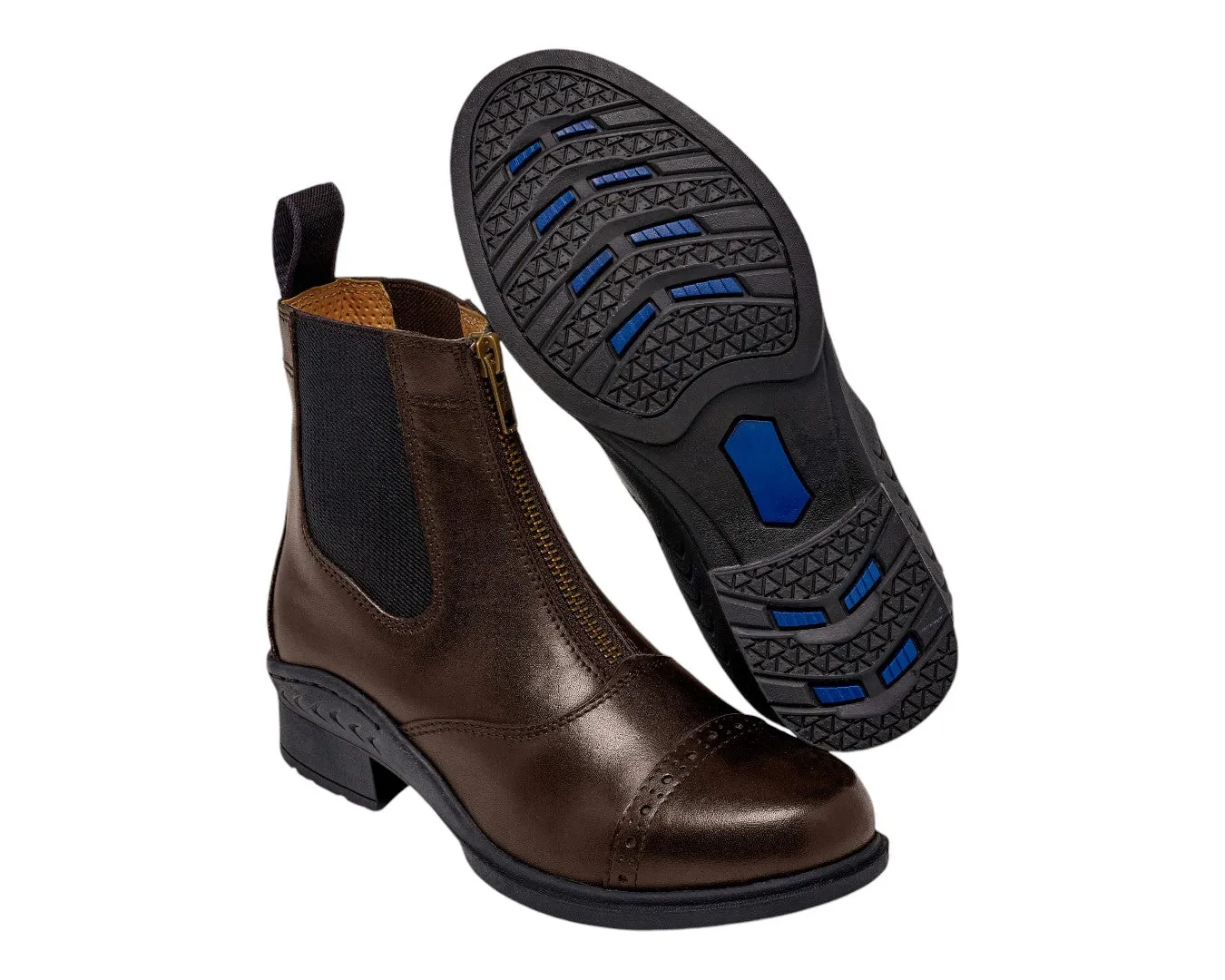 Huntington Ladies Leather Zipper Boot