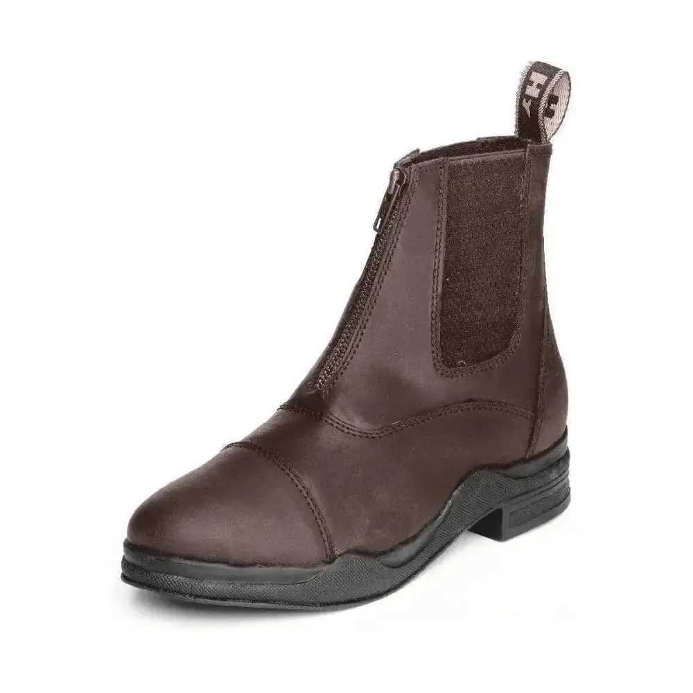Hy Equestrian Wax Leather Zip Boot