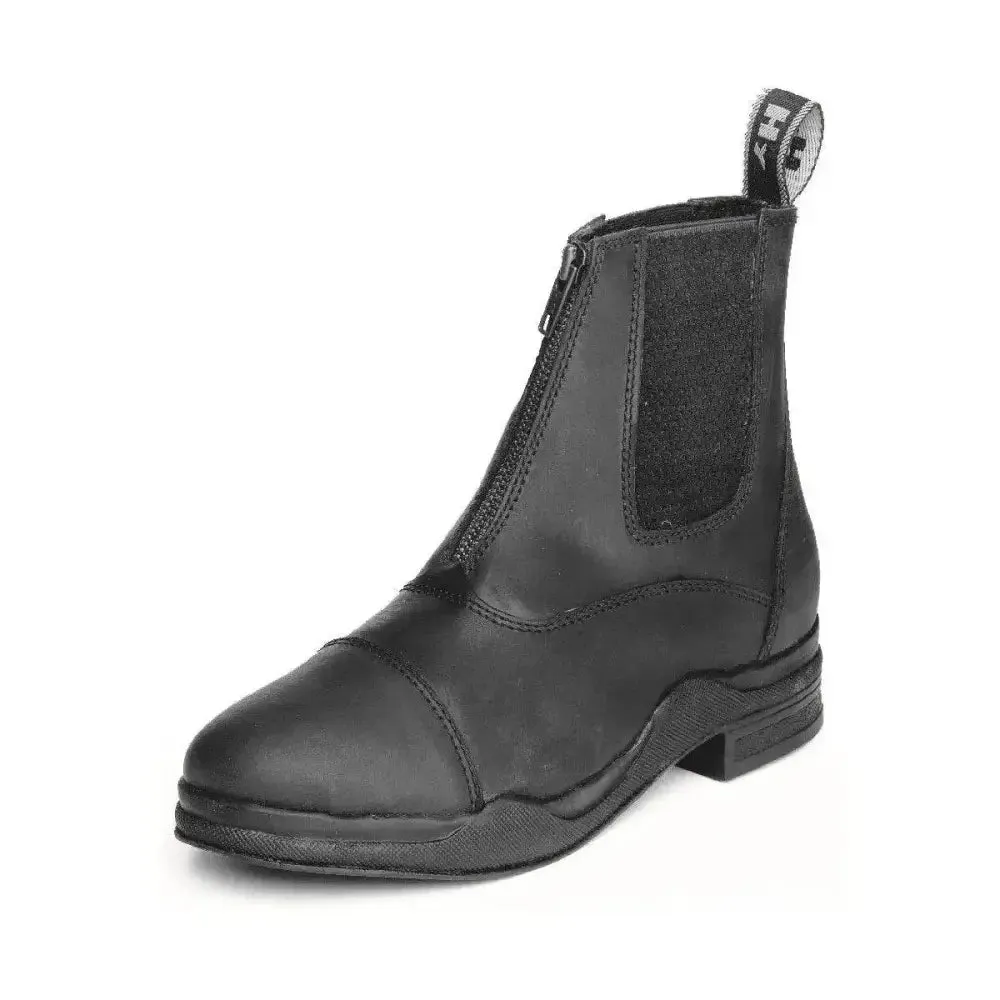 Hy Equestrian Wax Leather Zip Boot