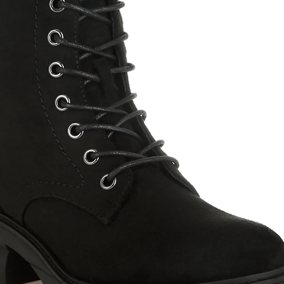 Lace Up High Ankle Boots