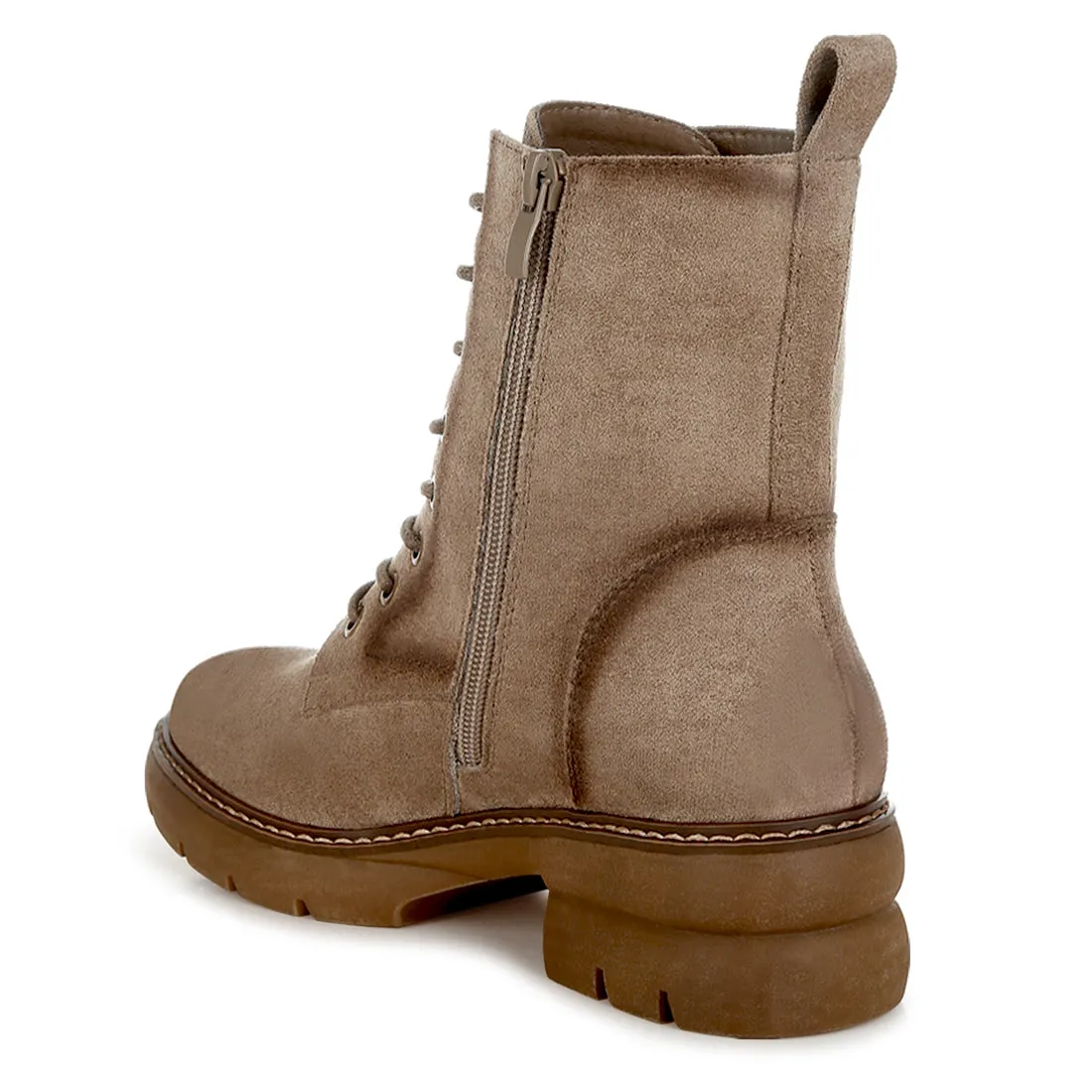 Lace Up High Ankle Boots