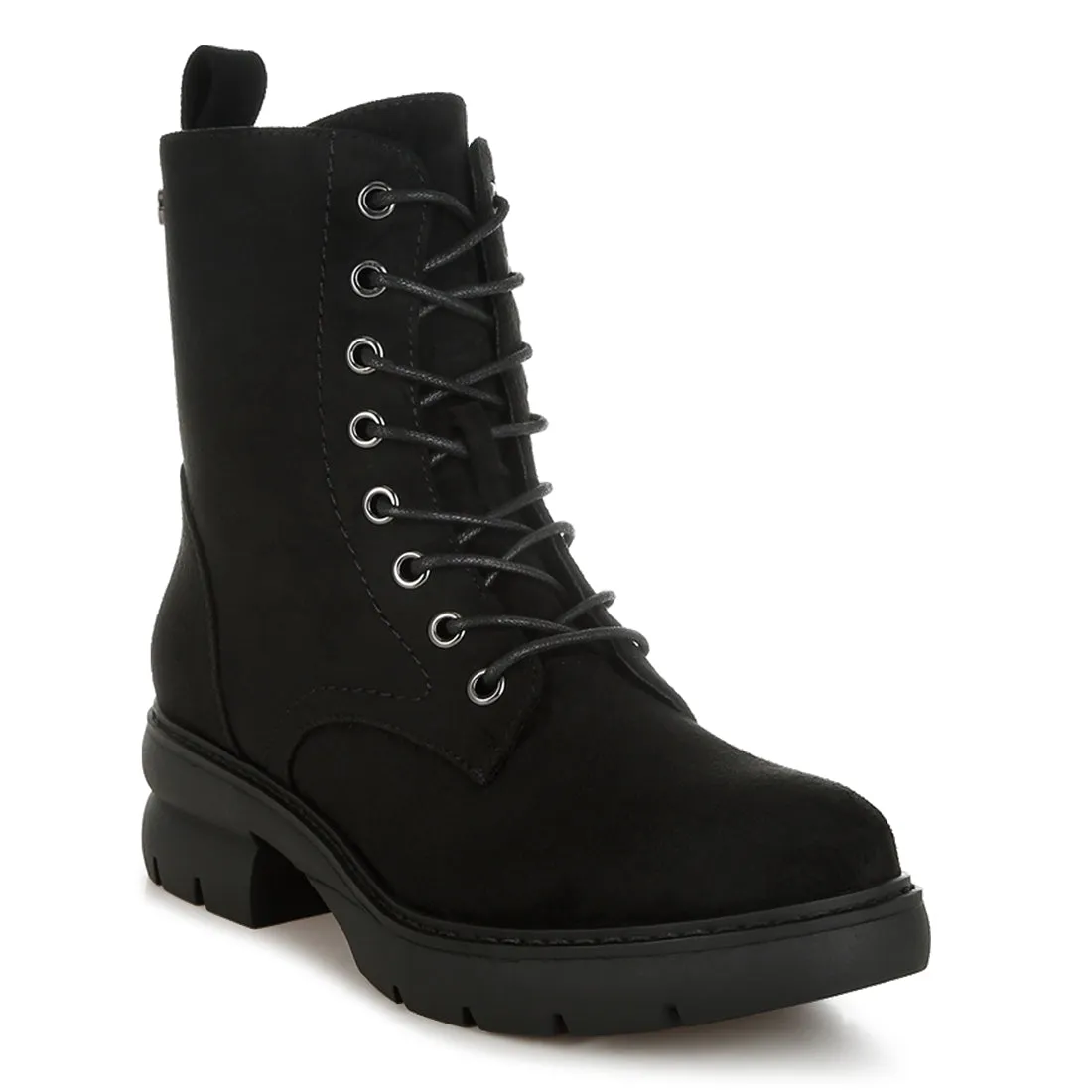 Lace Up High Ankle Boots
