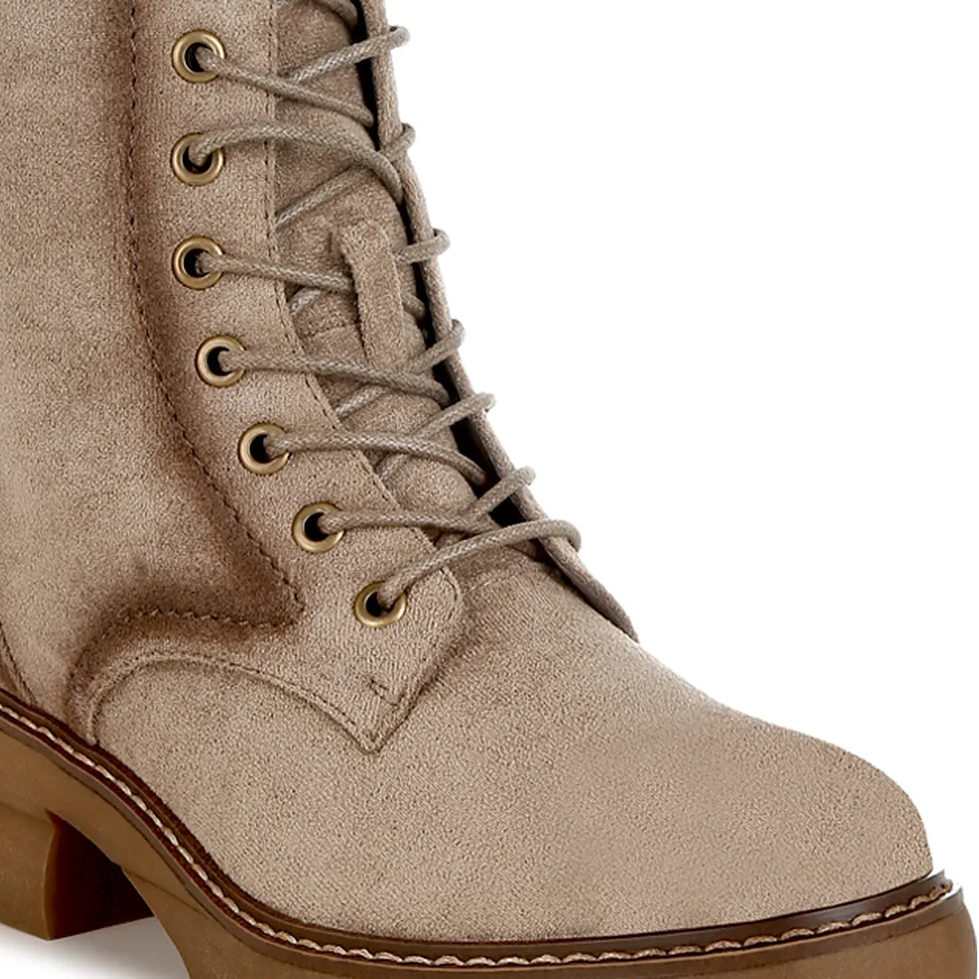 Lace Up High Ankle Boots