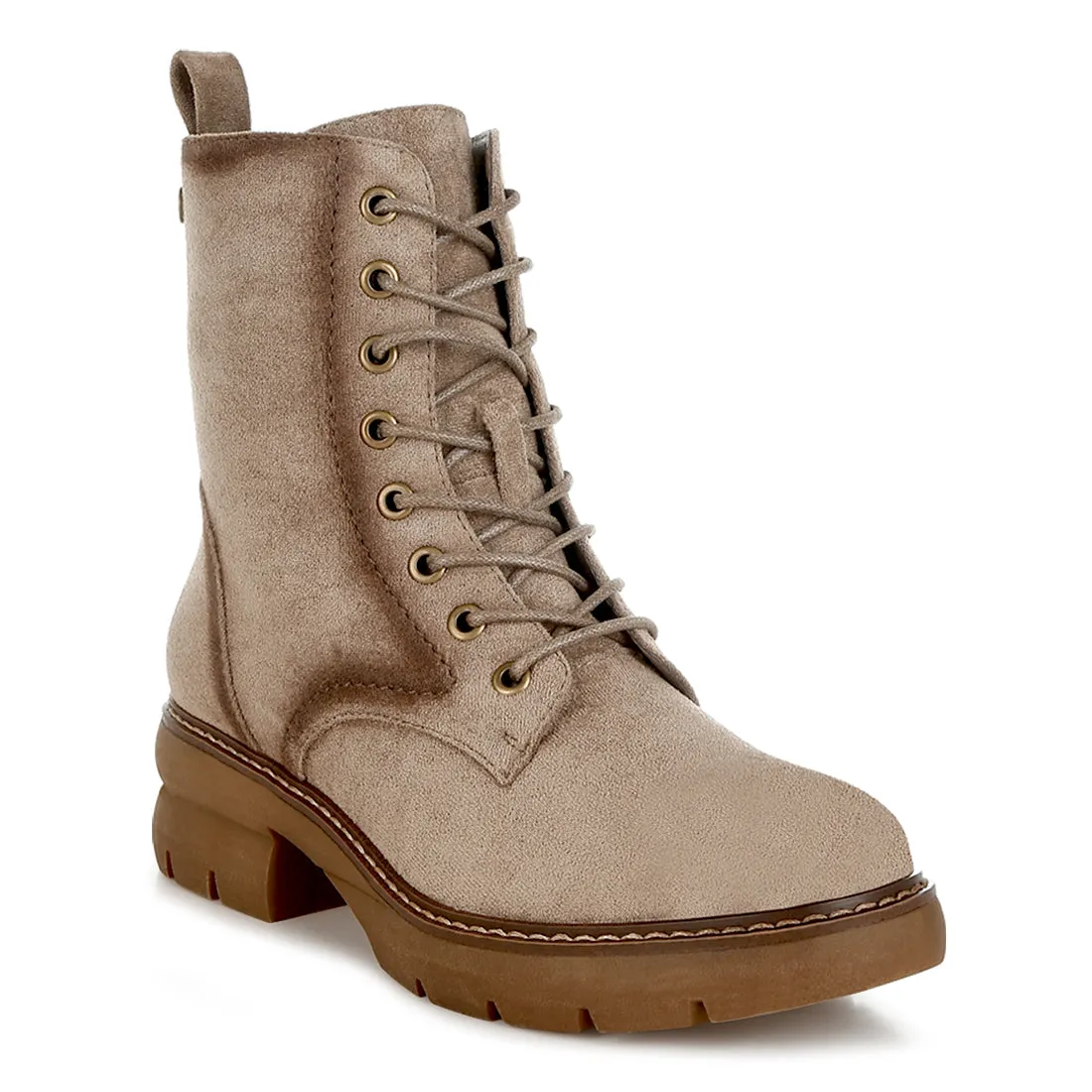 Lace Up High Ankle Boots