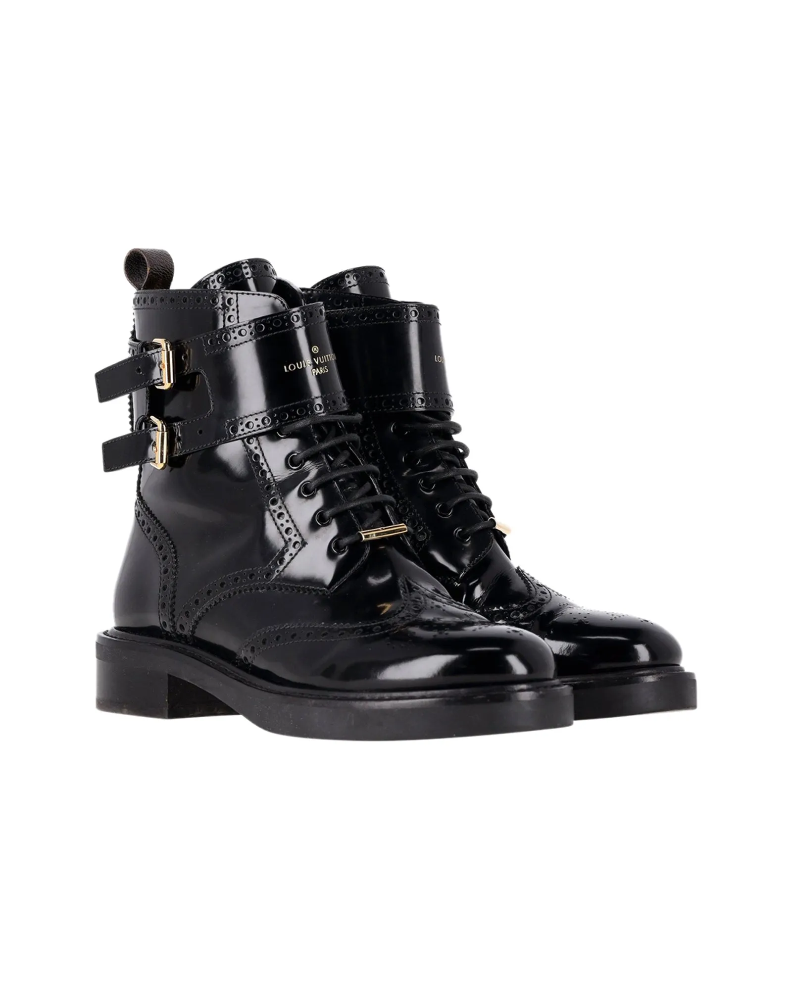 Louis Vuitton Midtown Ankle Boots in Black Leather