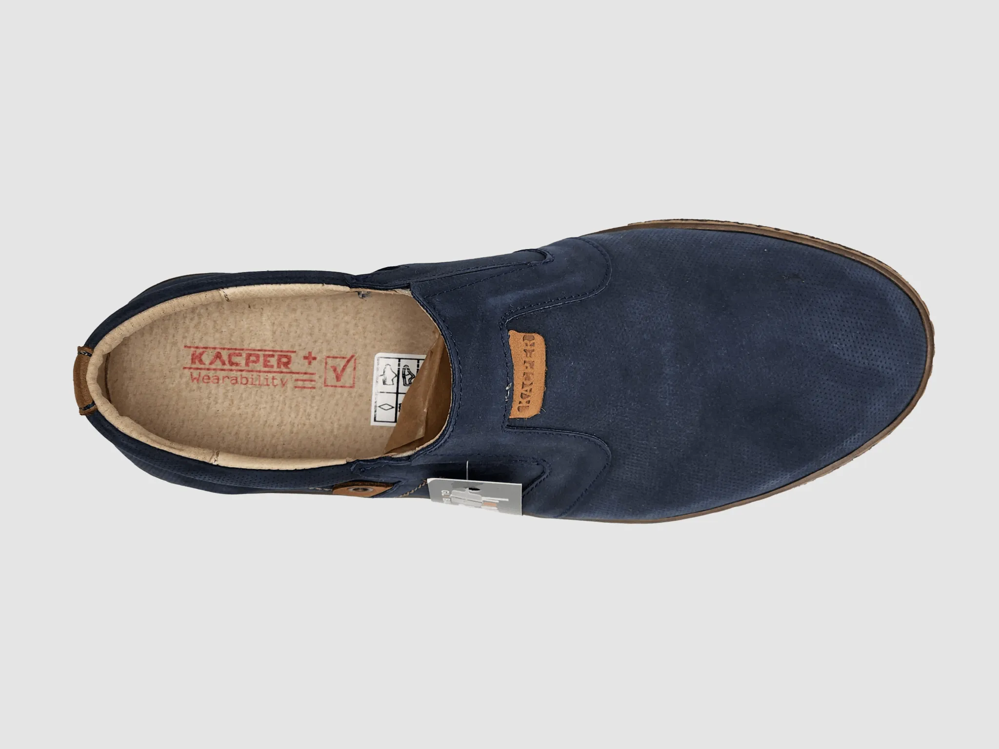 Men's Essential Leather Loafers - Navy