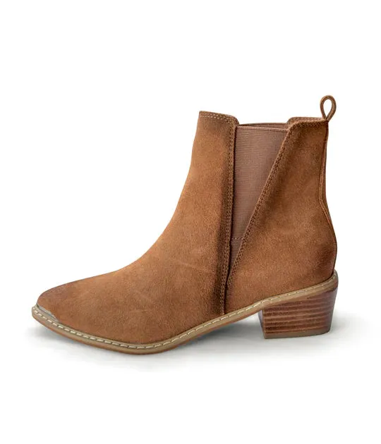Online Exclusive | Wylie Suede Ankle Boot in Tan