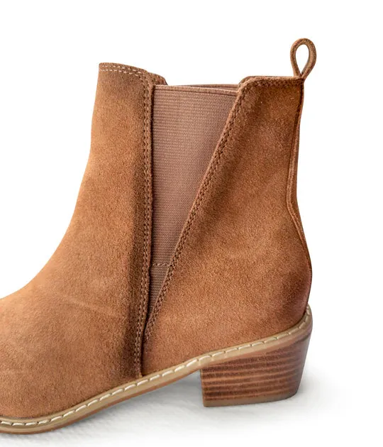 Online Exclusive | Wylie Suede Ankle Boot in Tan