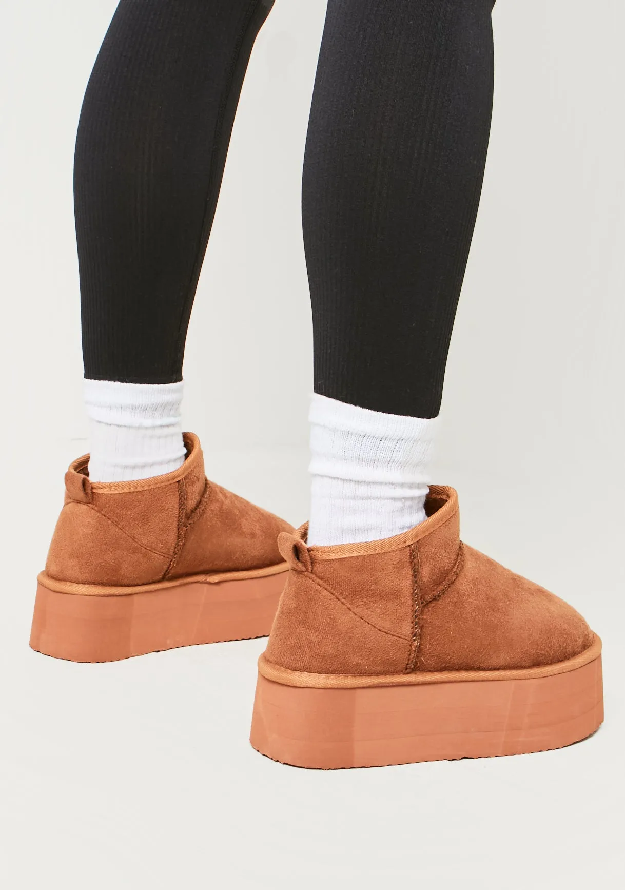 Phoebe Chestnut Platform Ankle Boots
