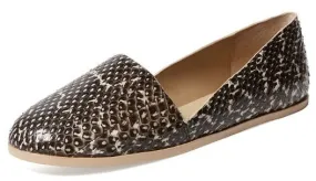 Saint & Libertine Fiji Black / White Snake Flat Smoking Slipper Ballet Loafers