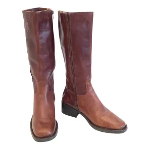 Tall Brown Leather Boots