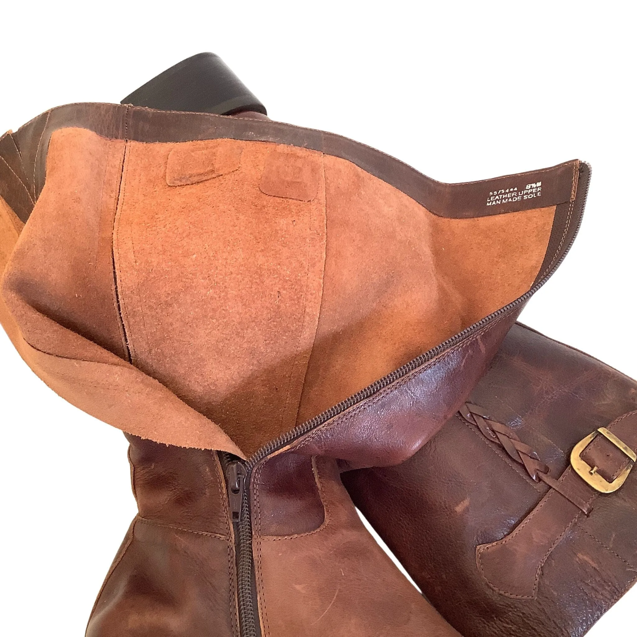 Tall Brown Leather Boots