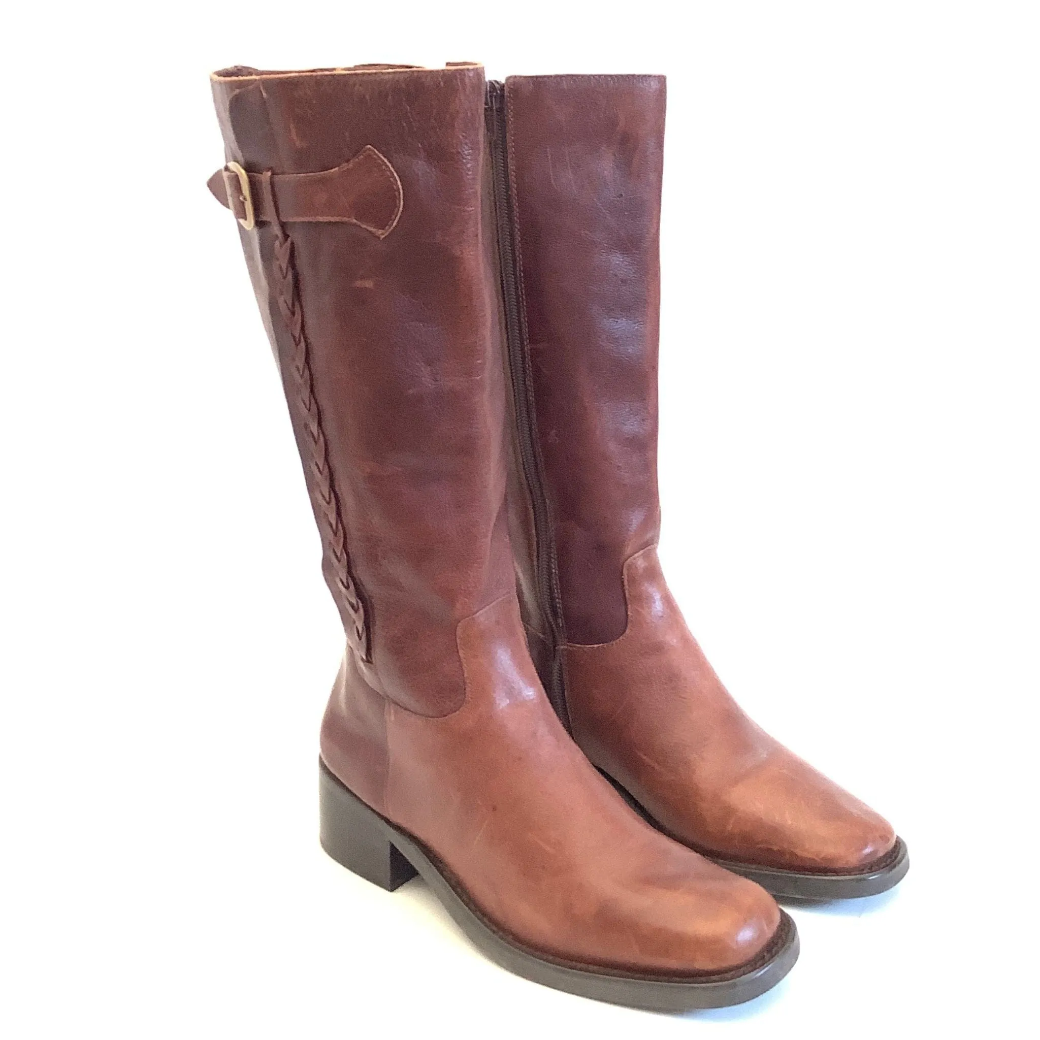 Tall Brown Leather Boots