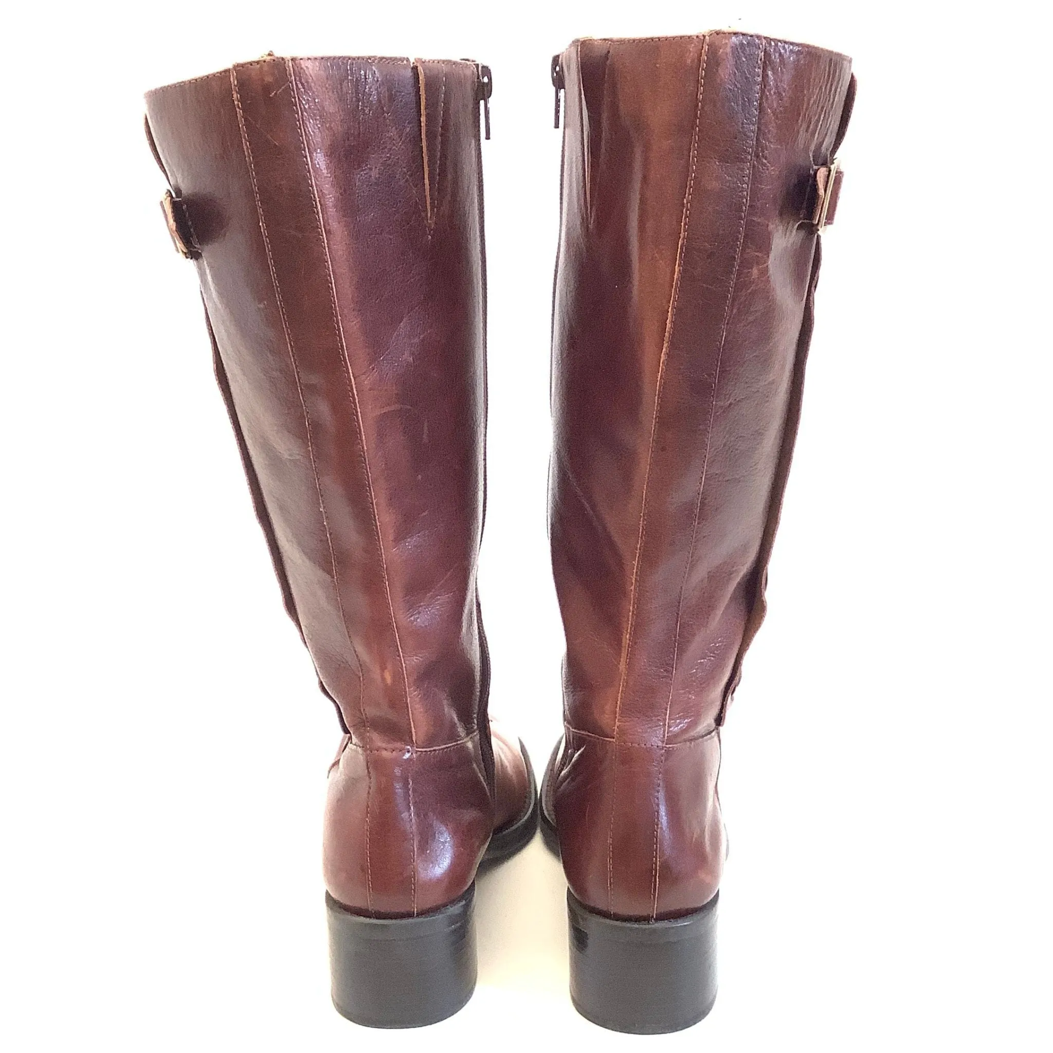 Tall Brown Leather Boots