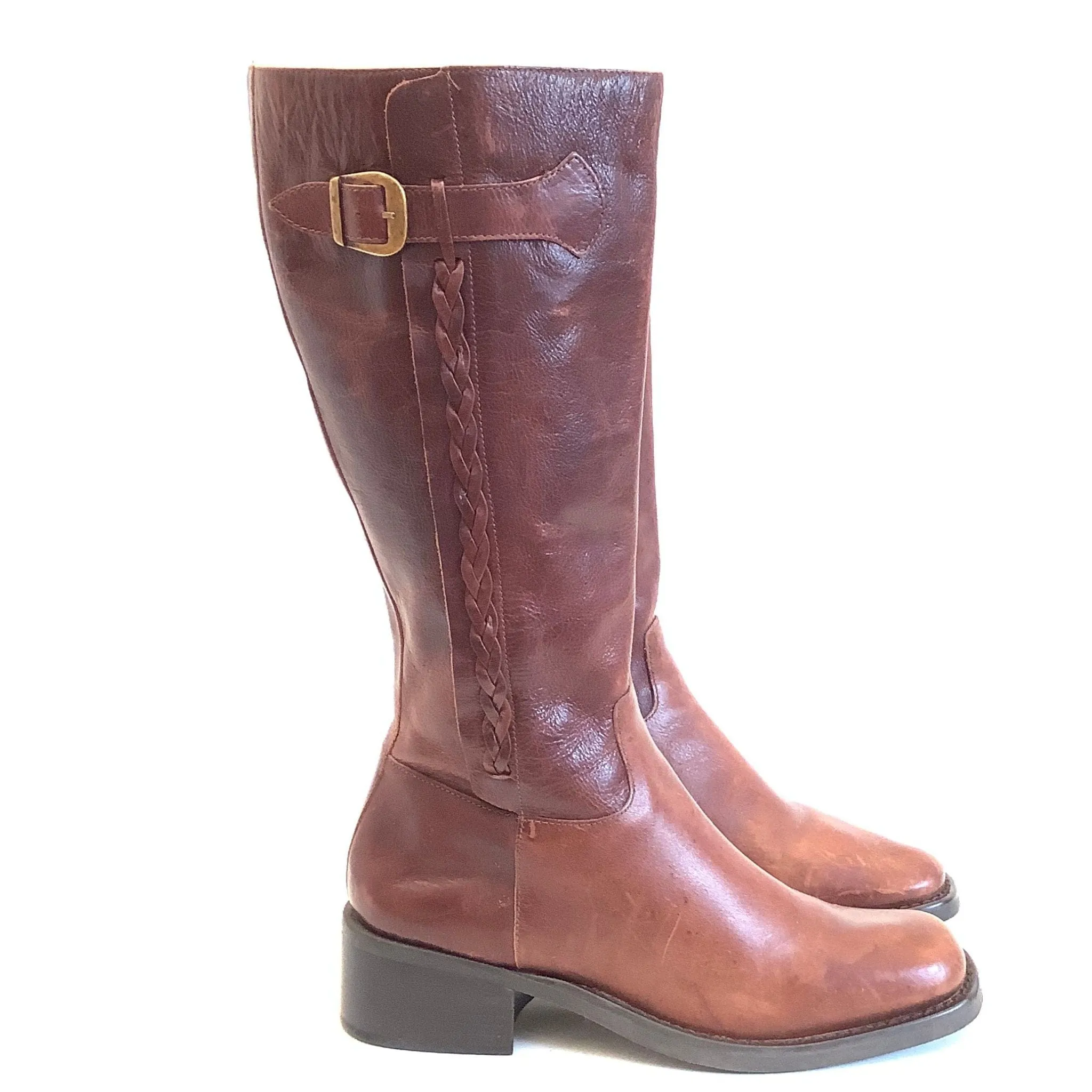 Tall Brown Leather Boots