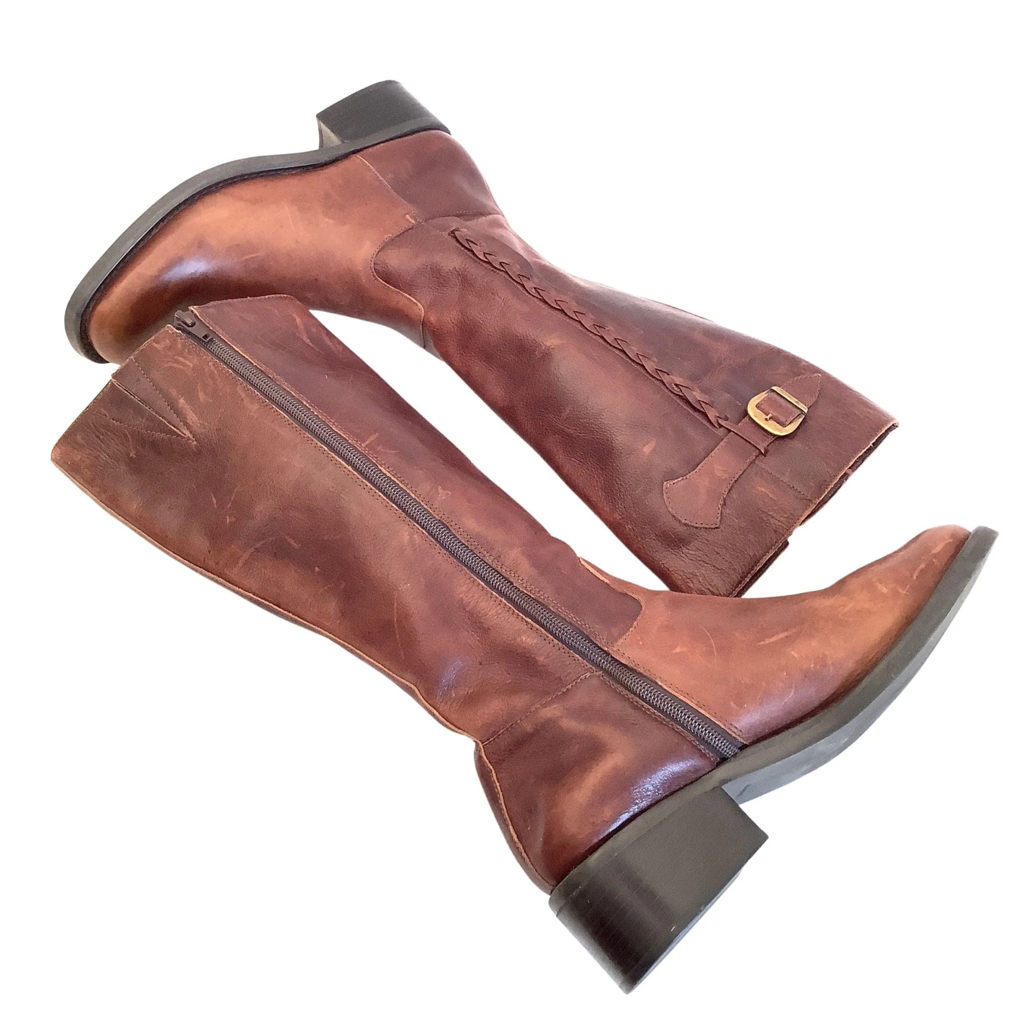 Tall Brown Leather Boots