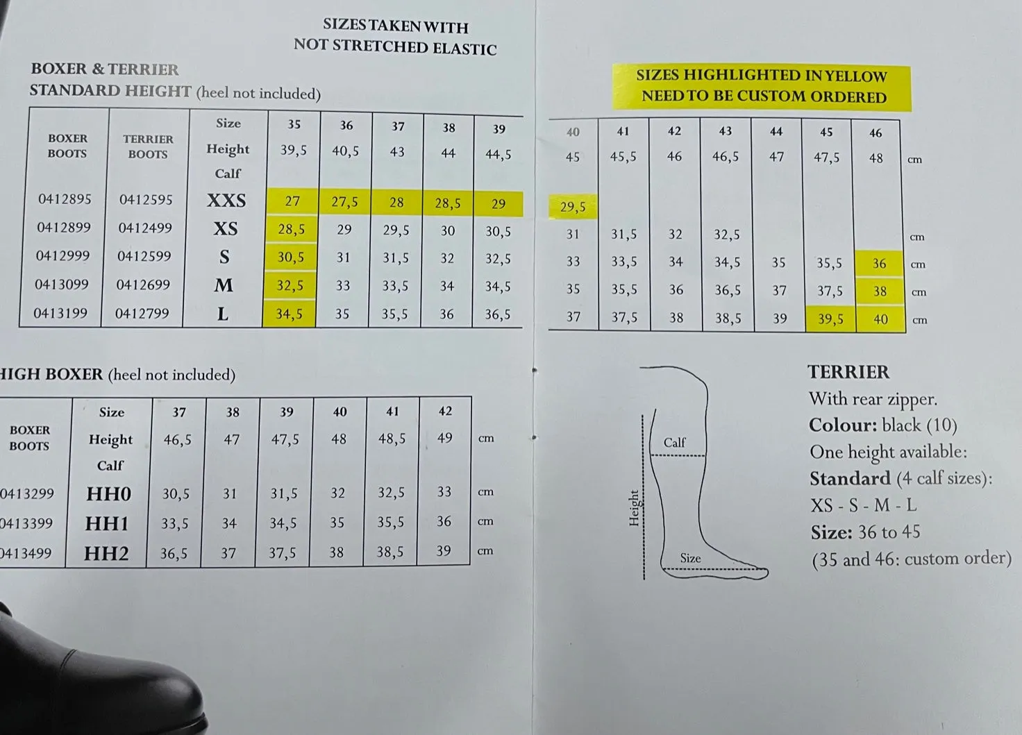 Tattini Boxer Close Contact Boots