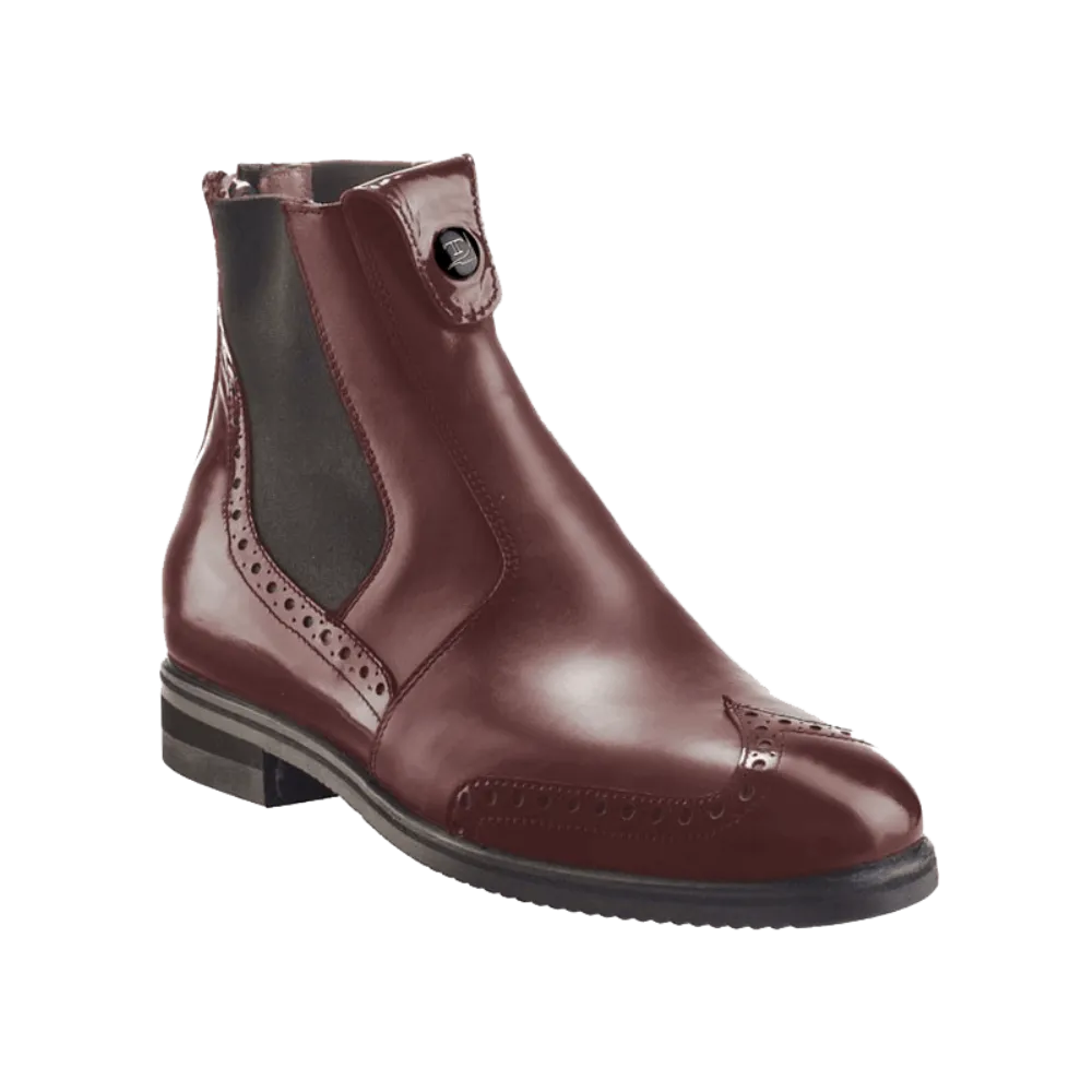 Tucci Short Boots Marilyn with Punched Patent Detail (Instant Dispatch)  (CLEARANCE)