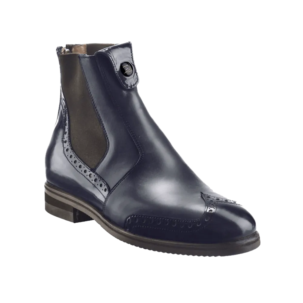Tucci Short Boots Marilyn with Punched Patent Detail (Instant Dispatch)  (CLEARANCE)