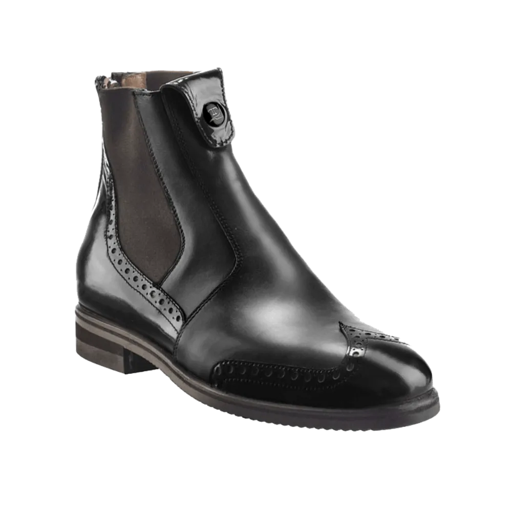 Tucci Short Boots Marilyn with Punched Patent Detail (Instant Dispatch)  (CLEARANCE)