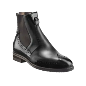 Tucci Short Boots Marilyn with Punched Patent Detail (Instant Dispatch)  (CLEARANCE)