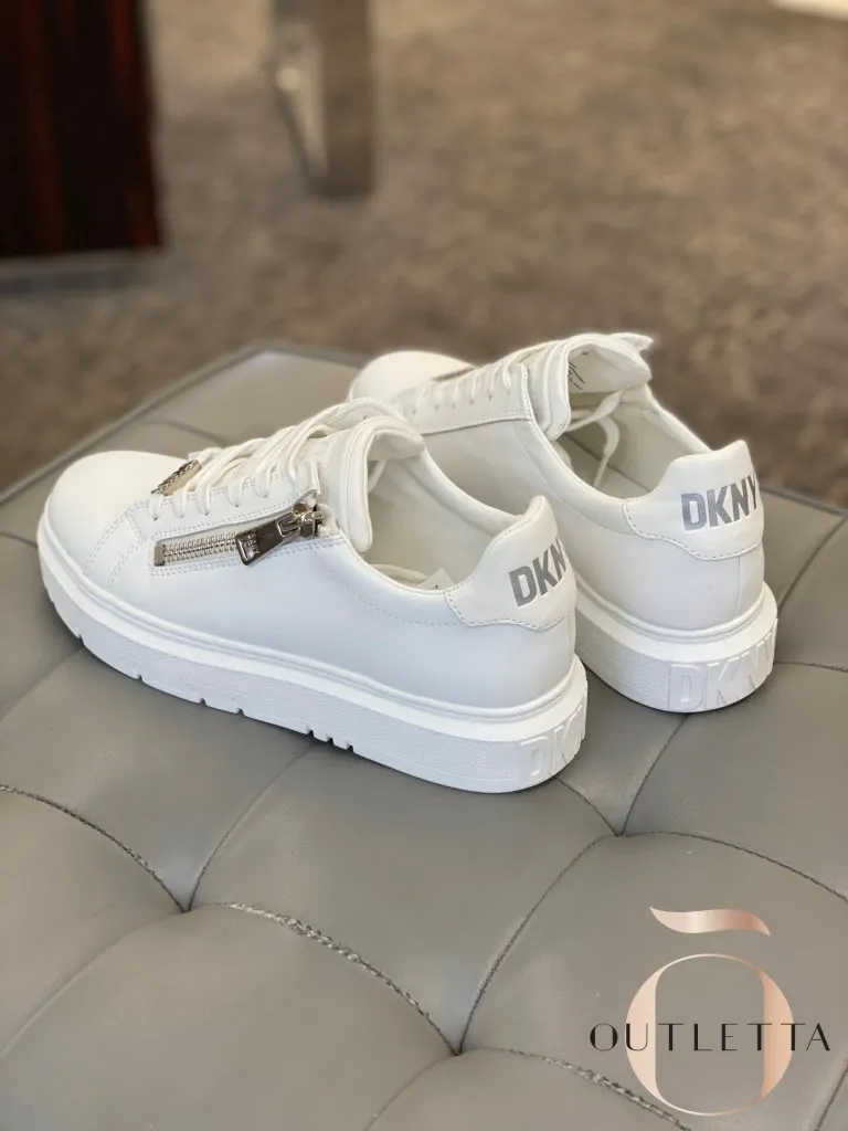 Women's Matti Lace-Up Zip Sneakers - White