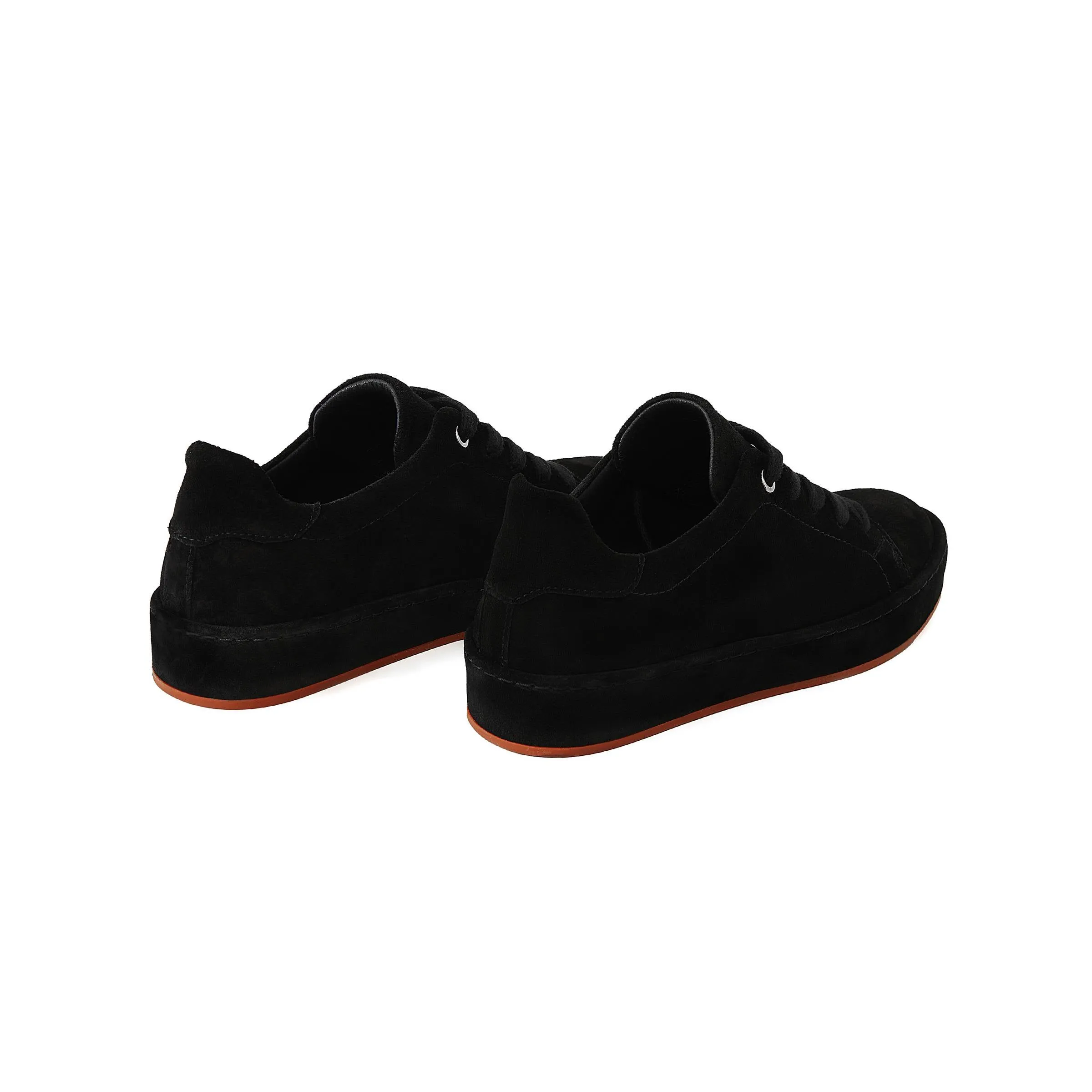 Women's Suede Calf Leather Handmade Sneakers W5007